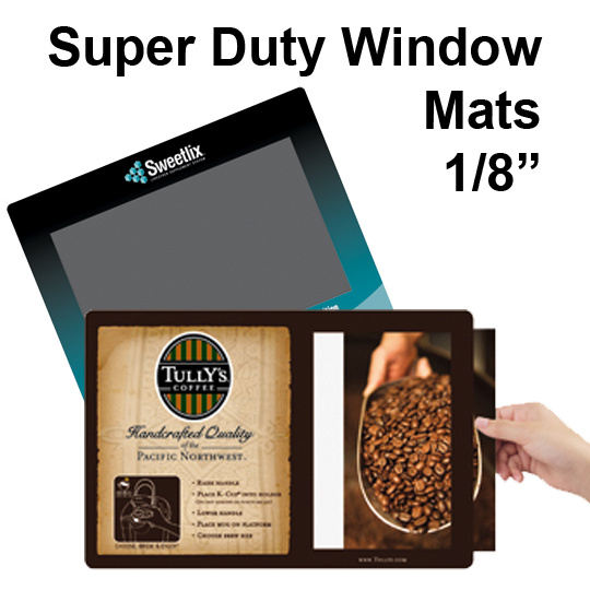 Window Mat Paper Super Duty Window Mats - Instant Sign Factory