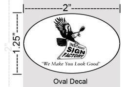 Oval Decals