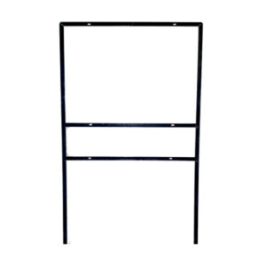 Double Stake Sign with Rider 18"x24" (Rider 6"x24")