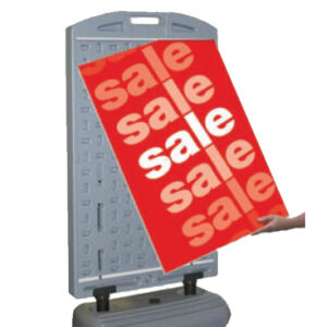 Plasticade Wind Sign Deluxe (Quick Change) 28"x44" Stand Only